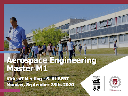 Aerospace Engineering Master M1 - Kick-off Meeting - 28/09/2020