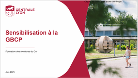 Sensibilisation à la GBCP