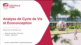 Analyse de Cycle de Vie et Ecoconception