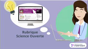 Rubrique Science ouverte du site web de la bibliothèque