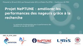 [Conférence UE Pro] Bureau des sports : Projet Neptune, améliorer les performances des nageurs grâce à la recherche en vue des JO 2024
