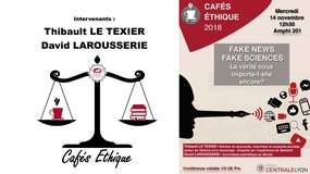 [Café Ethique] - "Fake news, fake sciences : La vérité nous importe-t-elle encore ?"