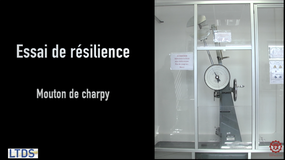 LTDS : Essai de résilience - Mouton de Charpy